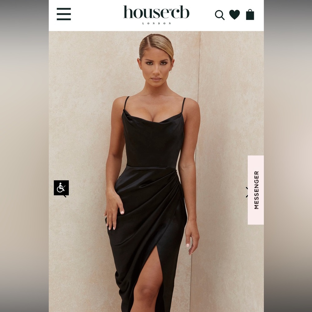 House of cb black dress